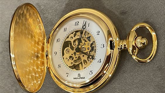 Pocket watch Margi Man in Steel 15360 - 15360